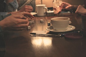 Farkle at J. Arthurs with the small group